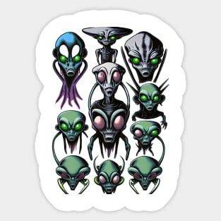 Aliens Exist Sticker